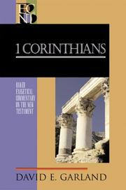 Cover of: 1 Corinthians (Baker Exegetical Commentary on the New Testament) by David E. Garland