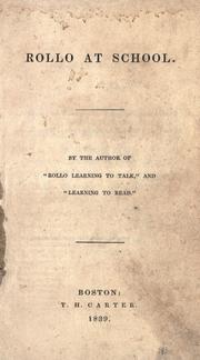 Cover of: Rollo at school by Jacob Abbott, Jacob Abbott