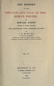 Cover of: The  history of the decline and fall of the Roman Empire by Edward Gibbon