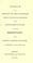 Cover of: Speech of the Right Hon. Sir James Mackintosh, member of Parliament for Knaresborough, on the second reading of the bill to amend the representation of the people in England and Wales, on Monday, the 4th of July, 1831.