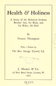 Cover of: Health & holiness by Francis Thompson