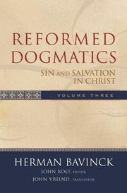 Cover of: Reformed Dogmatics, Vol. 3 by Herman Bavinck