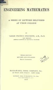 Cover of: Engineering mathematics by Charles Proteus Steinmetz, Charles Proteus Steinmetz