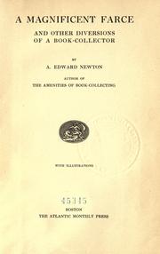 Cover of: A magnificent farce by A. Edward Newton