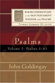 Cover of: Psalms, Vol. 1: Psalms 1-41 (Baker Commentary on the Old Testament Wisdom and Psalms)