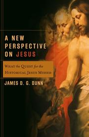 Cover of: A New Perspective on Jesus | James D. G. Dunn