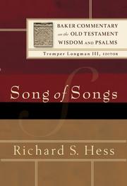 Cover of: Song of Songs (Baker Commentary on the Old Testament Wisdom and Psalms)