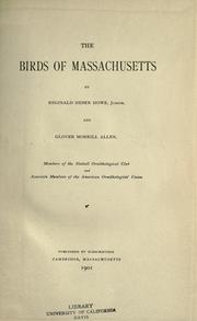 Cover of: The birds of Massachusetts