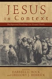 Cover of: Jesus in Context: Background Readings for Gospel Study
