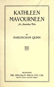 Cover of: Kathleen Mavourneen: an Australian tale