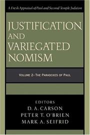 Cover of: Justification and Variegated Nomism, vol. 2 by 