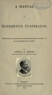 Cover of: A manual of distributive co-operation. by Massachusetts. Bureau of Statistics of Labor., Massachusetts. Bureau of Statistics of Labor.