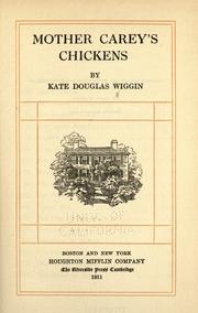 Cover of: Mother Carey's chickens by Kate Douglas Smith Wiggin