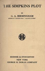 Cover of: The Simpkins plot by George A. Birmingham