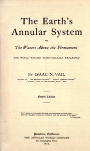 Cover of: The earth's annular system by Vail, Isaac N.