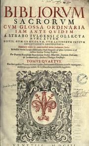 Cover of: Bibliorum sacrorum cum glossa ordinaria