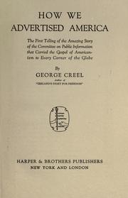Cover of: How we advertised America by Creel, George