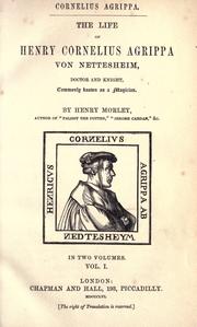 Cover of: Cornelius Agrippa. by Henry Morley