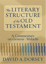 Cover of: The Literary Structure of the Old Testament by David A. Dorsey