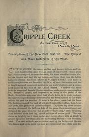 Cover of: The Cripple Creek gold fields, placers, lodes.