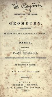 An elementary treatise on geometry by Grund, Francis J.