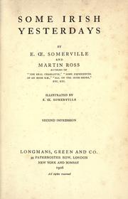 Cover of: Some Irish yesterdays by E. OE. Somerville, E. OE. Somerville