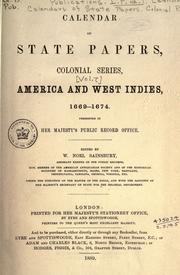 Cover of: Colonial Records.  Calendar of State Papers, Colonial by Public Record Office, Public Record Office