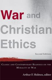 Cover of: War and Christian Ethics, by Arthur F. Holmes