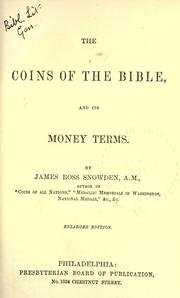 Cover of: The coins of the Bible and its monetary terms.