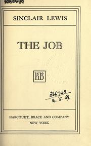 Cover of: The job. by Sinclair Lewis