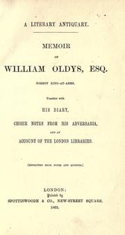 Cover of: A literary antiquary. by William Oldys