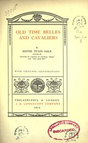 Cover of: Old time belles and cavaliers