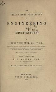 Cover of: Mechanical principles of engineering and architecture