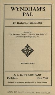 Cover of: Wyndham's pal by Harold Bindloss