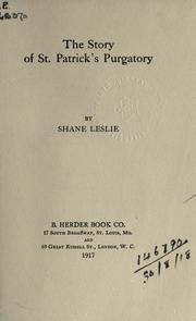 Cover of: The story of St. Patrick's Purgatory.