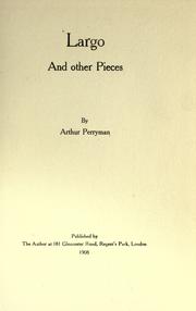 Cover of: Largo, and other pieces.