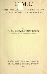 Cover of: H.M.I. by E. M. Sneyd-Kynnersley
