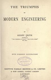 Cover of: triumphs of modern engineering