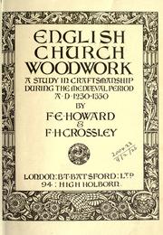 English church woodwork by Frank E. Howard