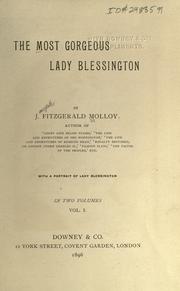 The most gorgeous Lady Blessington by J. Fitzgerald Molloy