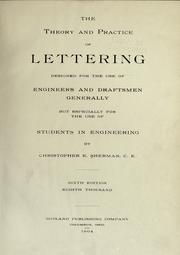 The theory and practice of lettering by C. E. Sherman