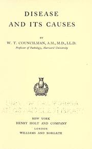 Cover of: Disease and its causes
