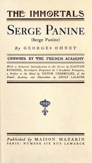 Cover of: Serge Panine by Georges Ohnet