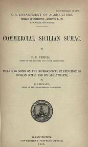 Cover of: Commercial Sicilian sumac.