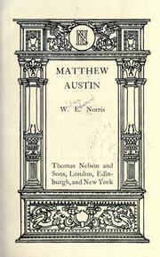 Cover of: Matthew Austin.