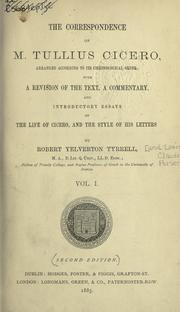 Cover of: Correspondence by Cicero