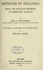 Cover of: Methods in teaching by Winterburn, Rosa Viola Mrs.