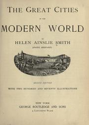 Cover of: The great cities of the modern world.