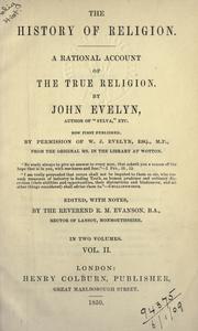 Cover of: The history of religion by John Evelyn