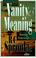 Cover of: Vanity & meaning